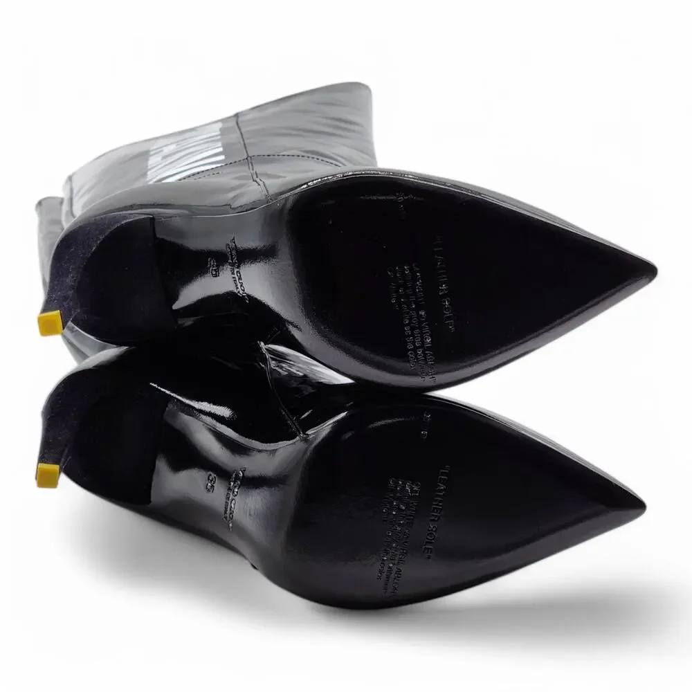 Off-White x Virgil Abloh For Walking Leather Boots 100mm - Black 35 4.5US $1425